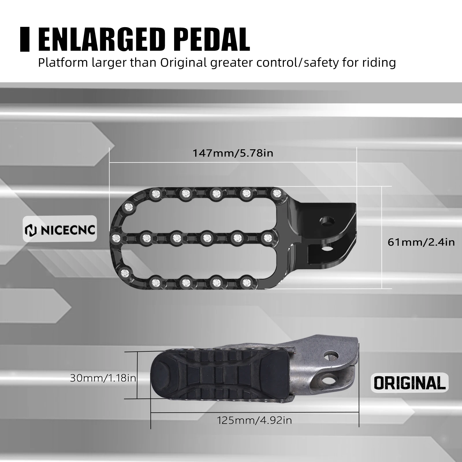 Фото Подножки для ног, подножки для BMW R1250GS 2019-2023 R1250GS Adventure 2019-2024 R1200GS R 1200 GSA R1200GS Adventure 2013-2018 №2