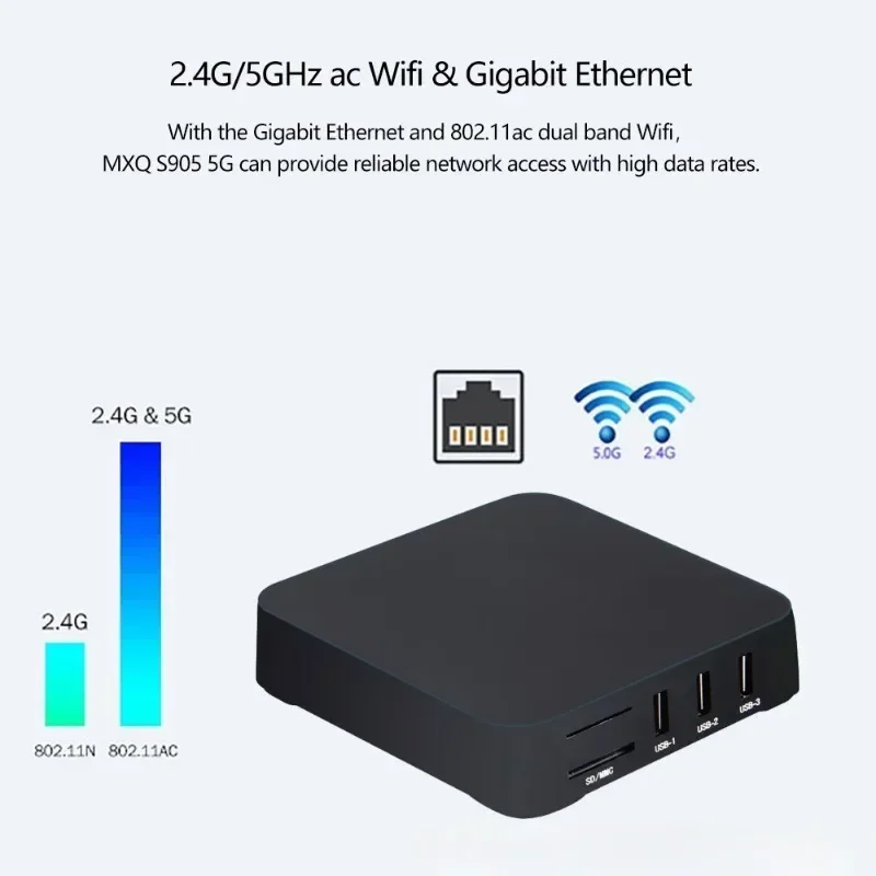 2024 Новый Smart TV Box MXQ-PRO 4K HD Android 10.0 Smart TV Box 2,45G Dual-WIFI 3D-видео медиаплеер Домашний кинотеатр ТВ-приставка (art.: 3920c949f4e49) - 3920c949f4e49