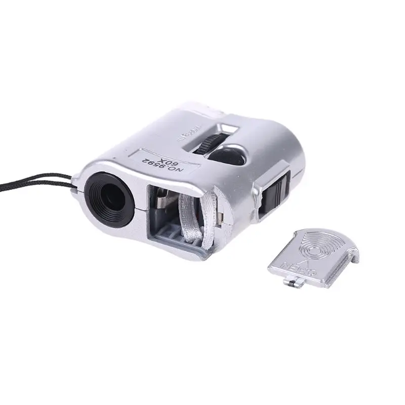 

60X Microscope Illuminated Magnifier Glass Jeweler Loupe Lens With LED UV Light