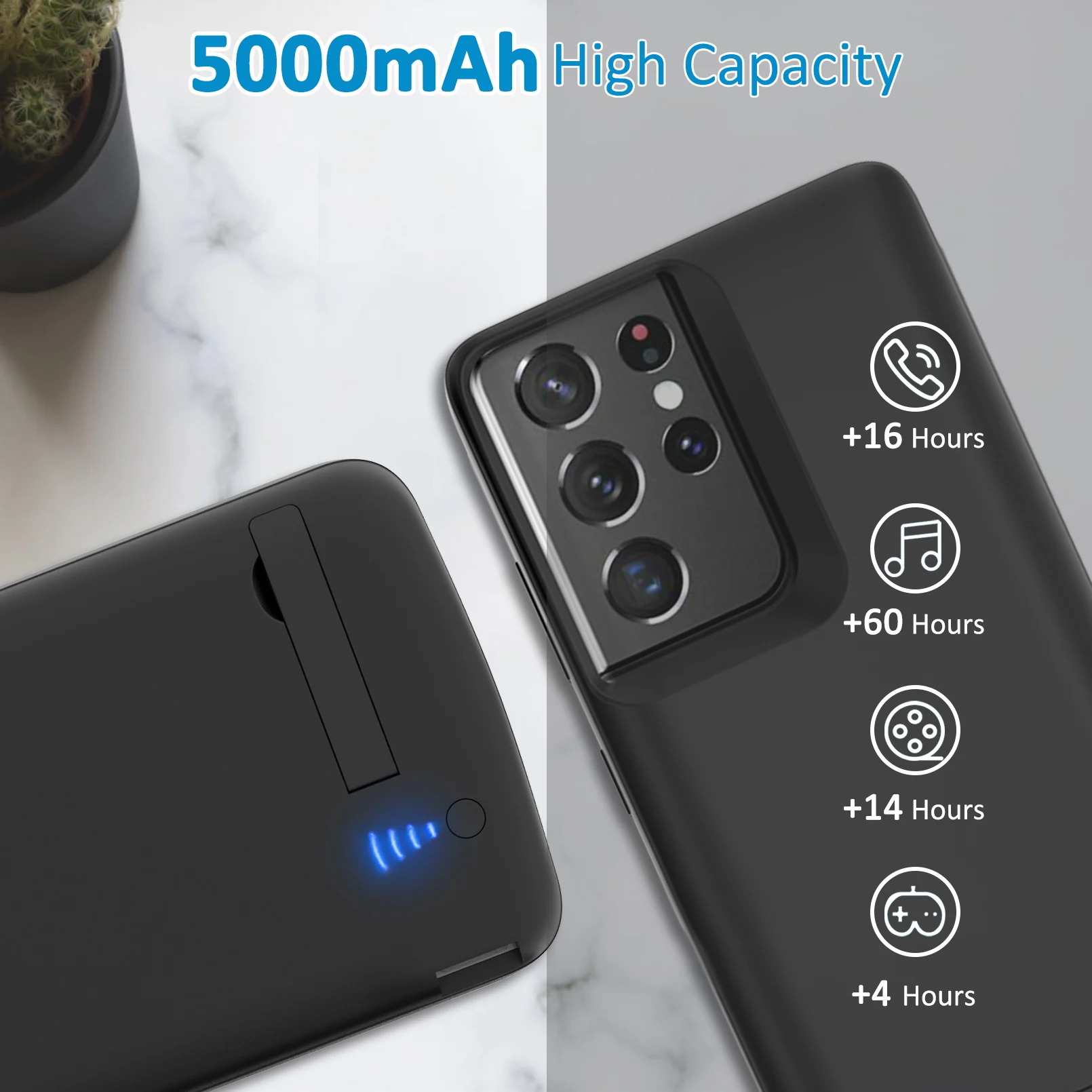 Kup Etui Na Bank Mocy Do Samsung Galaxy S10 S10E S20 S21 S22 Szybka ładowarka Do Note10 Plus Note20 Ultra 5G Smartfony