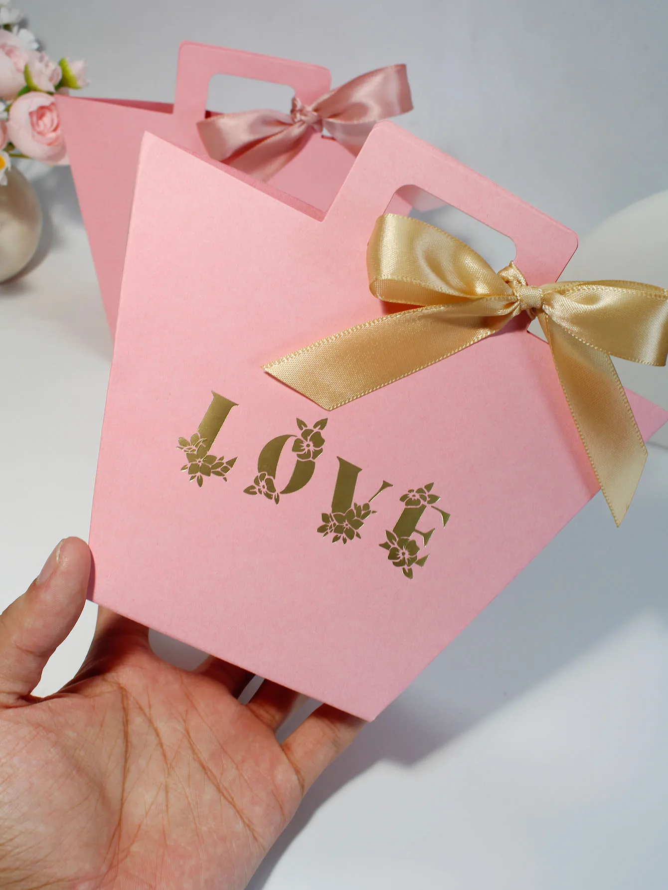 Розовая сумка на День святого Валентина подарочная коробка конфет для подруги