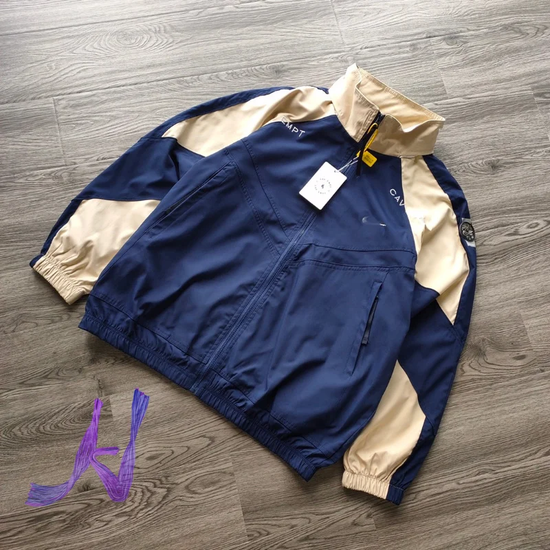 

CAVEMPT Sports Jacket High Quality Embroidered Color Block Jacket CE Men's Women's Jacket
