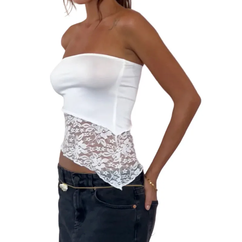 Женские узкие топы на бретелях летняя одежда черные топы-бандо без рукавов с