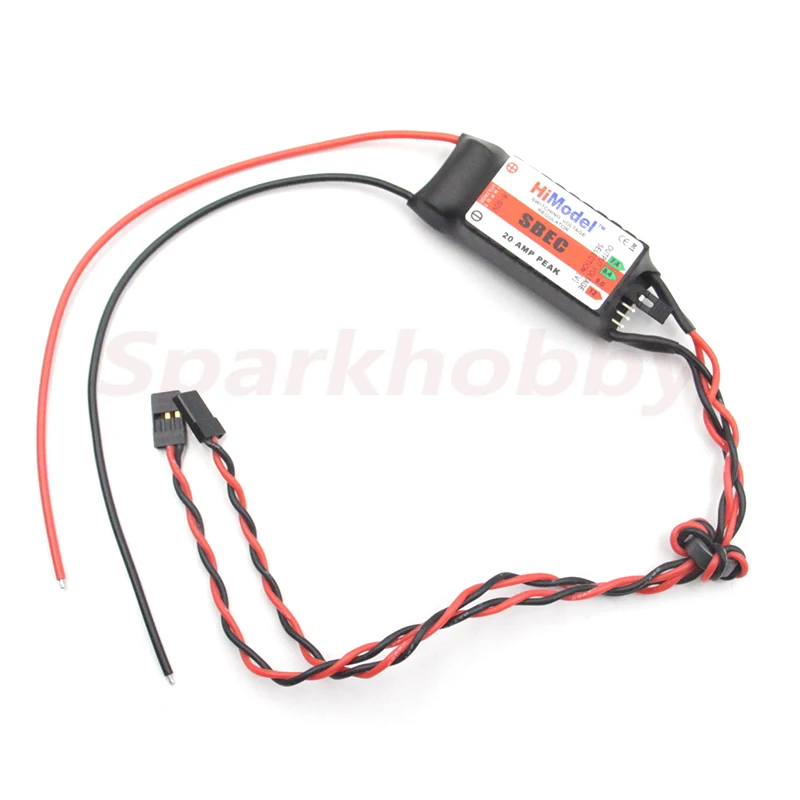 HiModel 20A BEC сервопитание 2-12S Lipo выходное напряжение 7 4 В/8 в/9 В/12 В для дистанционного