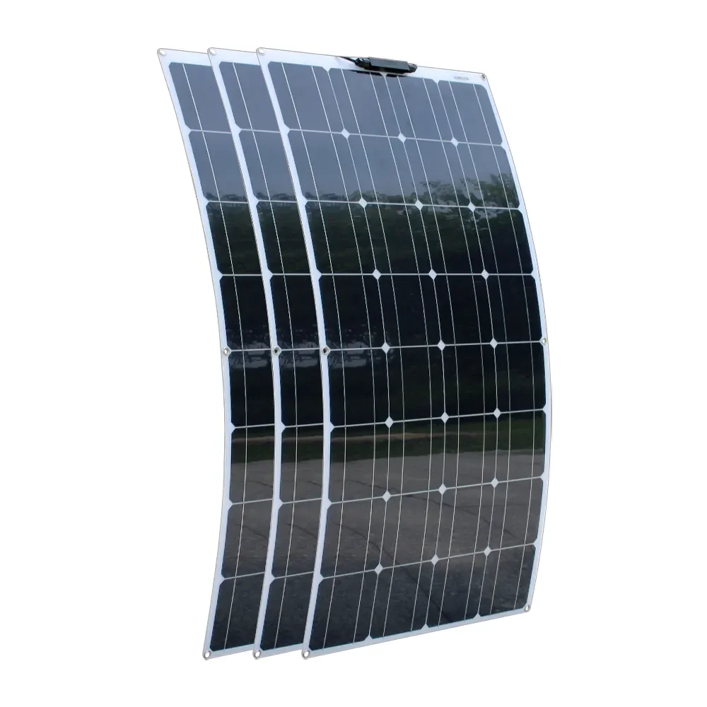 

300w rv Camping Flexible Solar Panels for Home Sale House 12v Battery Waterproof Monocrystalline 100 watt 200w Solar Panel