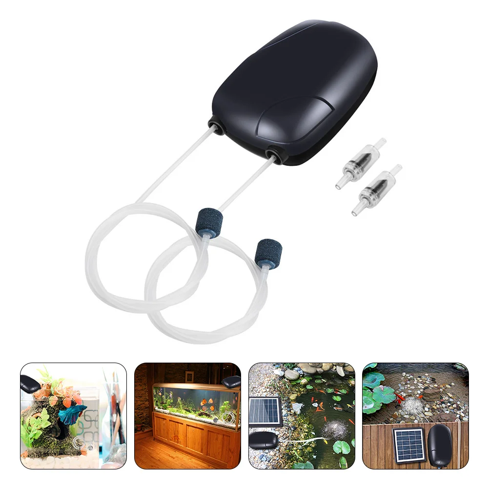 

Aerator Pump for Aquarium Fish Tank 5W Dual Outlets Silent Oxygen Pump Plug