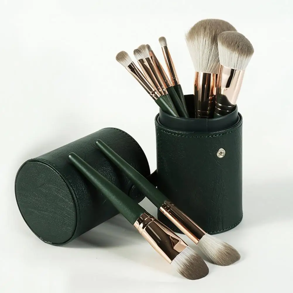 

Makeup Brushes 14Pcs/Set Makeup Brush Soft Hair Uniform Shading With Storage Bag Green Cloud Makeup Brush Set for Beauty