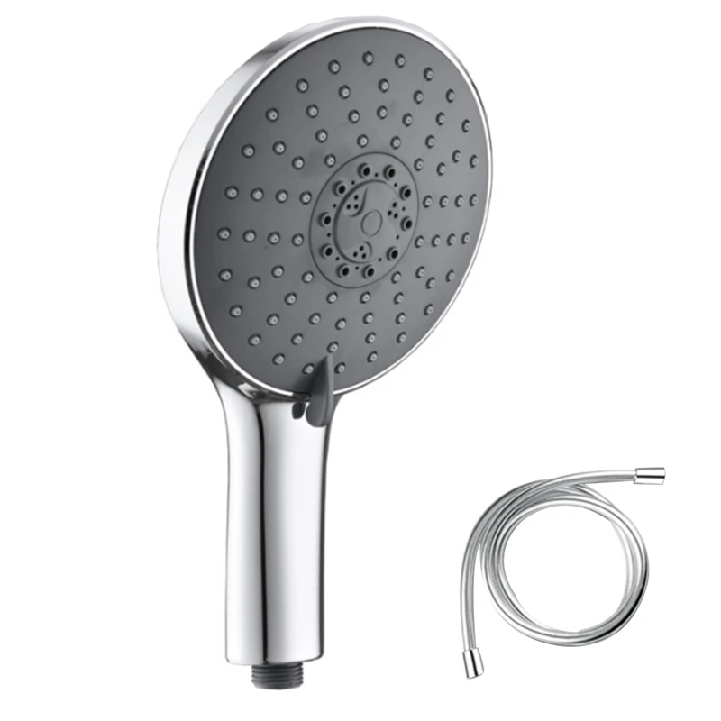 

A63I Shower Head With Hose Shower Head Including Water Limiter Chrome Hand Shower With 7 Different Jet Types. Energy-Saving