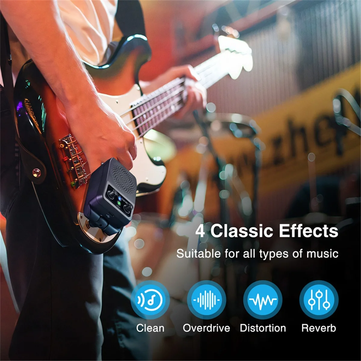 Мини-усилитель для электрогитары 5 Вт портативный гитарный усилитель Bluetooth