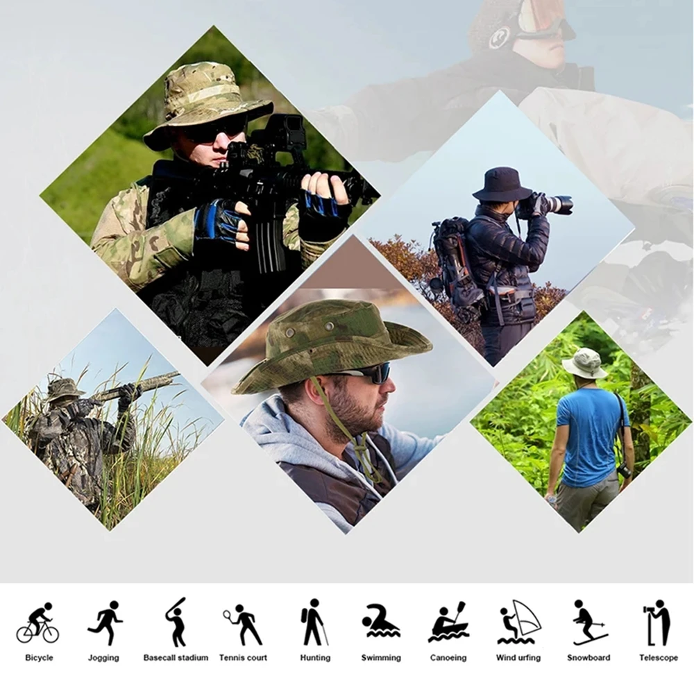 Кепка Бенни для рыбалки на открытом воздухе регулируемая шляпа и маска