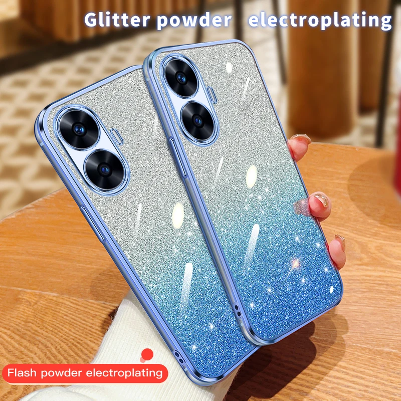 Роскошный прозрачный чехол для телефона из ТПУ Realme Narzo N55