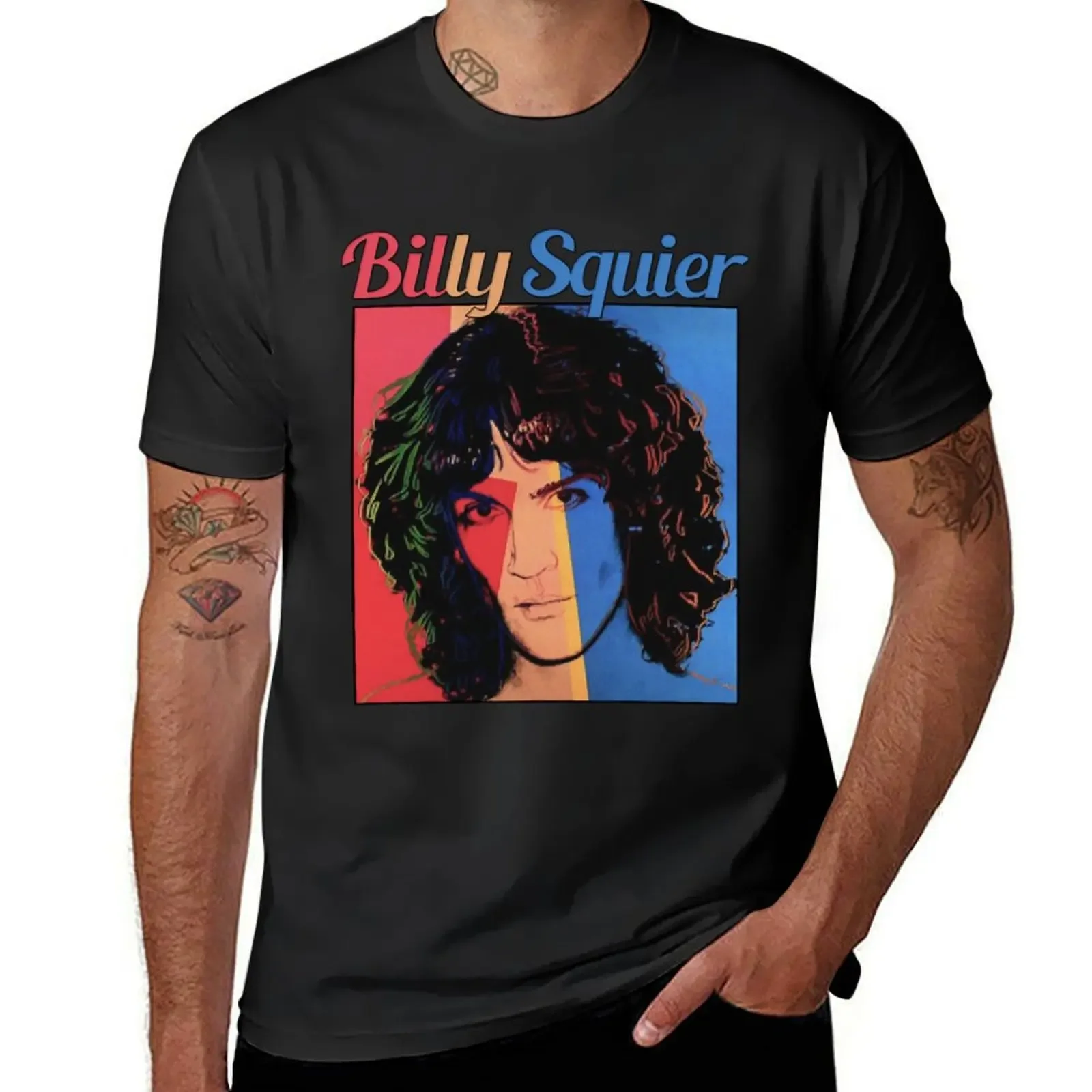 Футболка Billy Squier лето 2021 летние топы рубашки Louboutins мужская футболка с рисунком