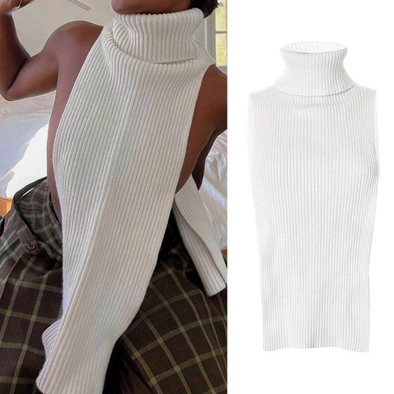 

Топ женский трикотажный в готическом стиле с высоким воротником