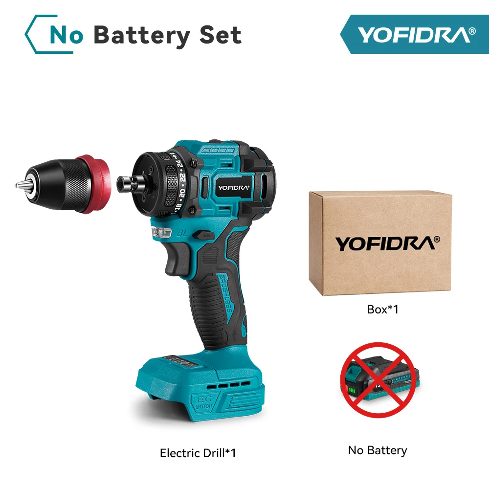 

YOFIDRA 2 в 1 аккумуляторная шуруповерт-дрель