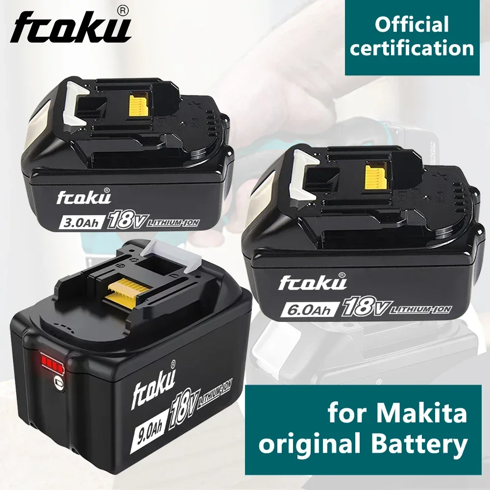 Литий-ионный аккумулятор для Makita 18 В 6 Ач 9 BL1850B BL1860B BL1840B BL1830B