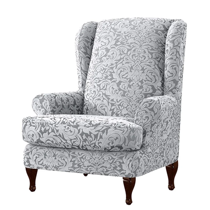 

Elastic Jacquard Tiger Bench Wing American Single Person Sofa Slipcovers Stretch Solid Color Knitted Jacquard Tiger Stool Cover