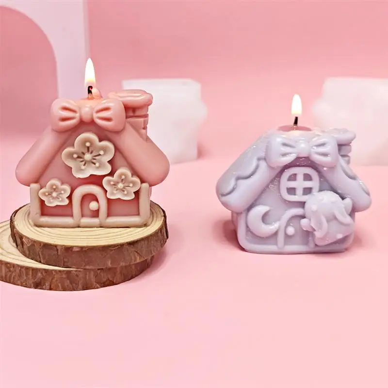 Силиконовая форма в виде свечи для домашнего декора