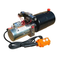 1224v dc motors with single and double acting valves mini hydraulic power pack