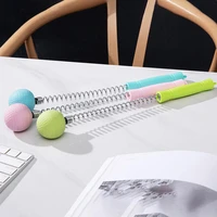 silicone golf ball massager body neck back manual massage reduce pain relief fatigue golf ball spring hammer health care