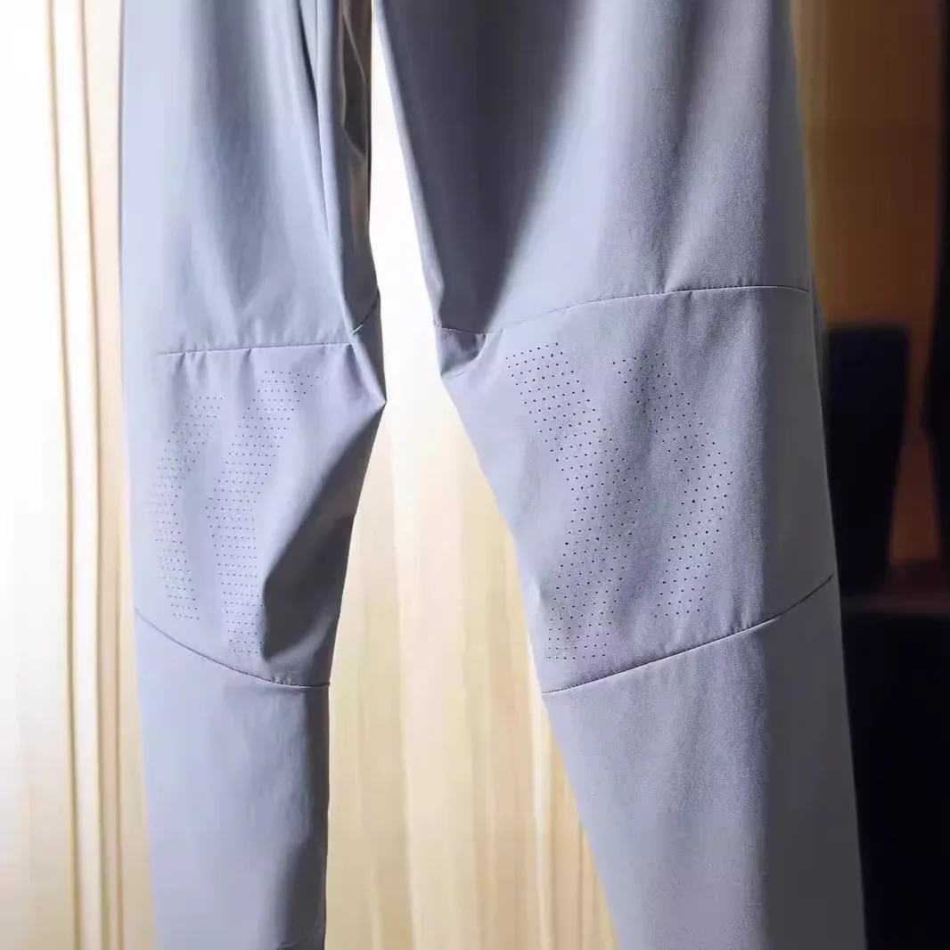 Уличные однотонные мужские прямые спортивные брюки легкие дышащие