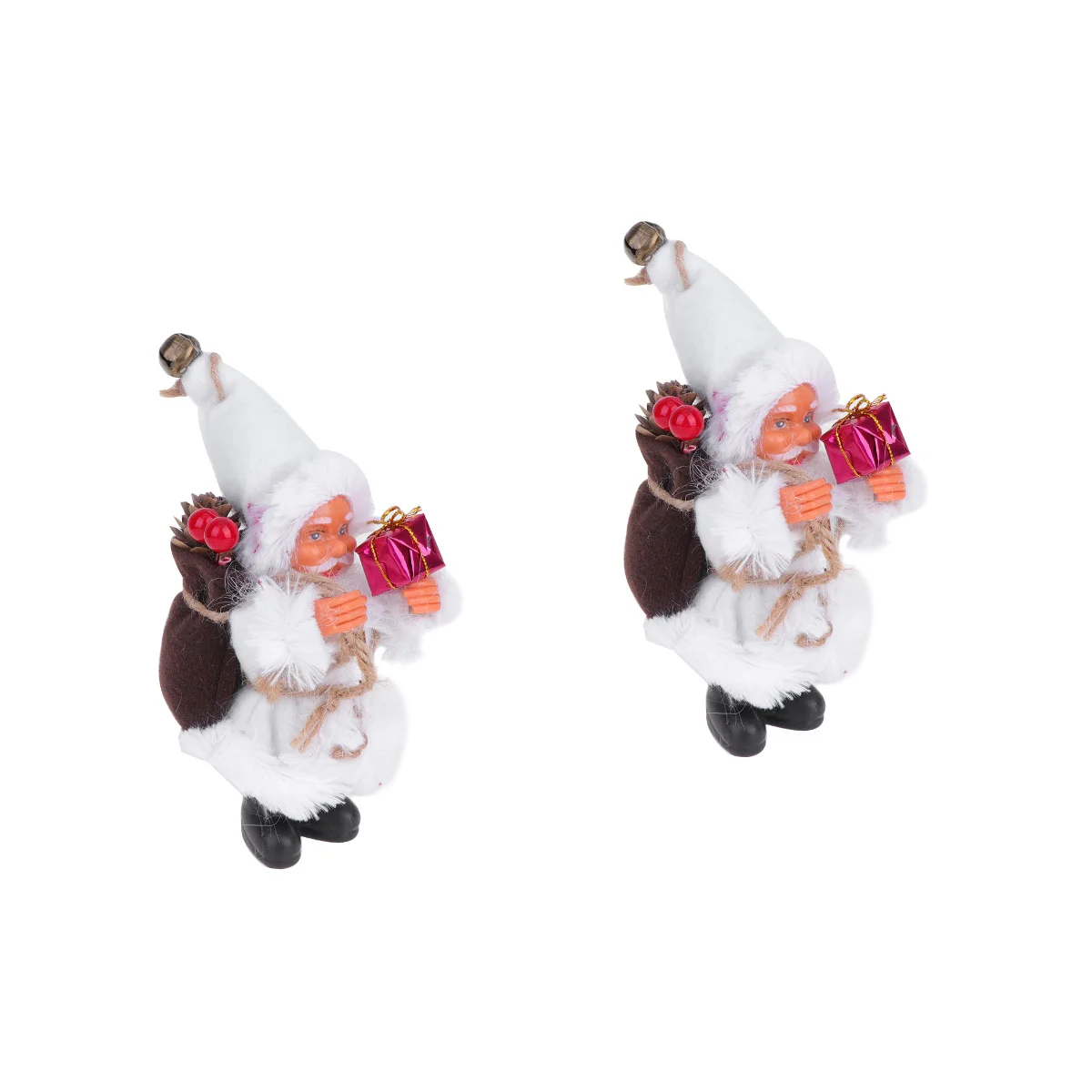 

Christmasdecorations Santa Decor Clausornaments Desktop Table Plush Tree Holiday Figure Standing Animals Stuffed Kids Tabletop