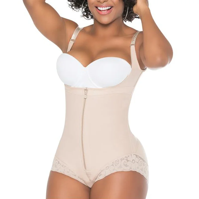 Women'S Corset  Fajas Shapewear Lace Bodysuits Waist Trainer Thigh Trimmer Thong Shapewear For Women Корсет