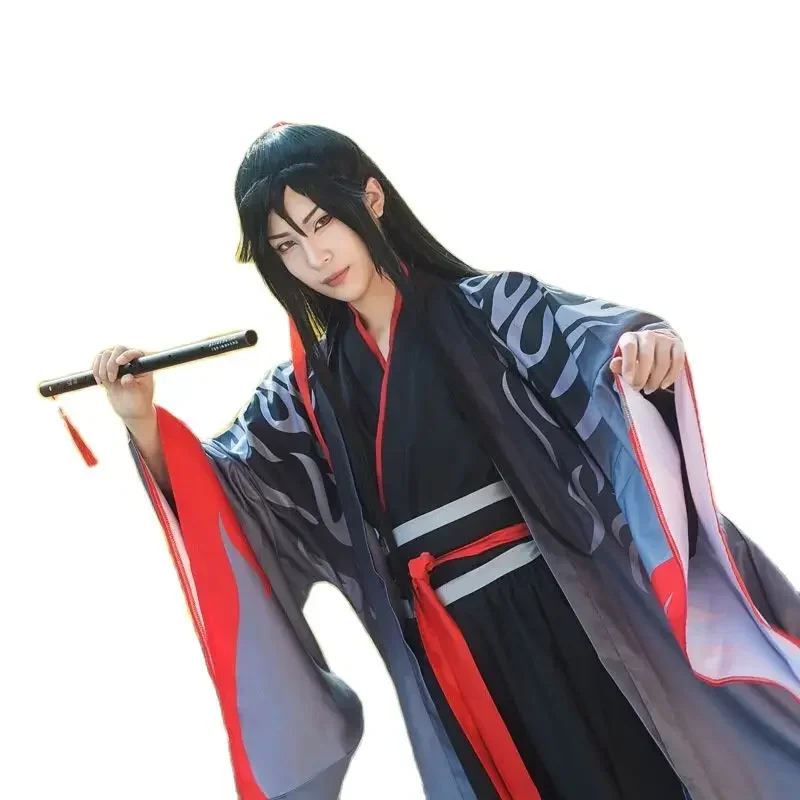 Фото Мужской костюм The Untamed Hanfu Magic Road, одежда для малышей Wei Wuxian Patriarch, аниме-фильмы, костюм для косплея, комплект U №4
