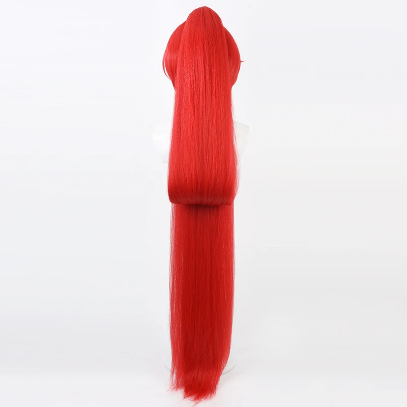 Парик для косплея Иньлин красный хвост длинные термостойкие синтетические