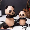 Creative Wooden Panda Statue - Decoration Living Room Handicraft Sculpture 4