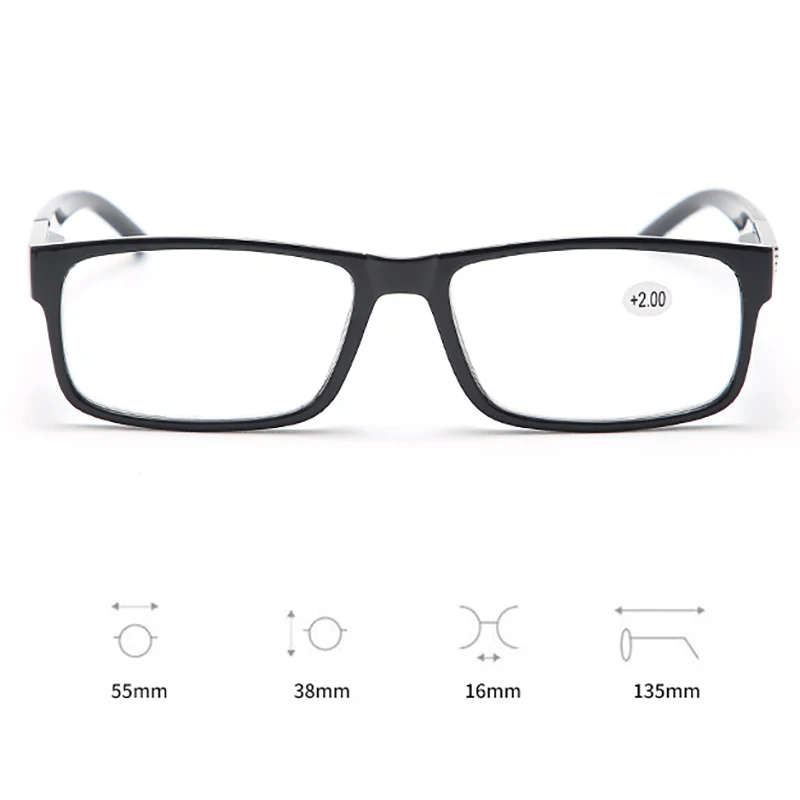 Новые квадратные очки для чтения роскошный брендовый дизайн модные по рецепту