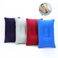 outdoors inflatable air pillow bed sleeping camping pillow pvc nylon neck stretcher backrest pillow for travel plane head rest