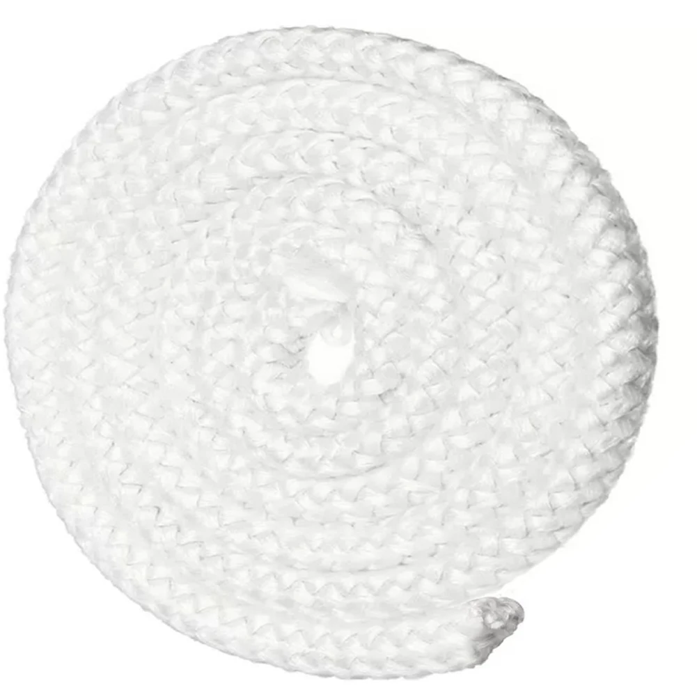 

1pcs 2meters Length Fiberglass Material White Fire Rope Wood Burning Stove Log Burner Door Seal For Boiler