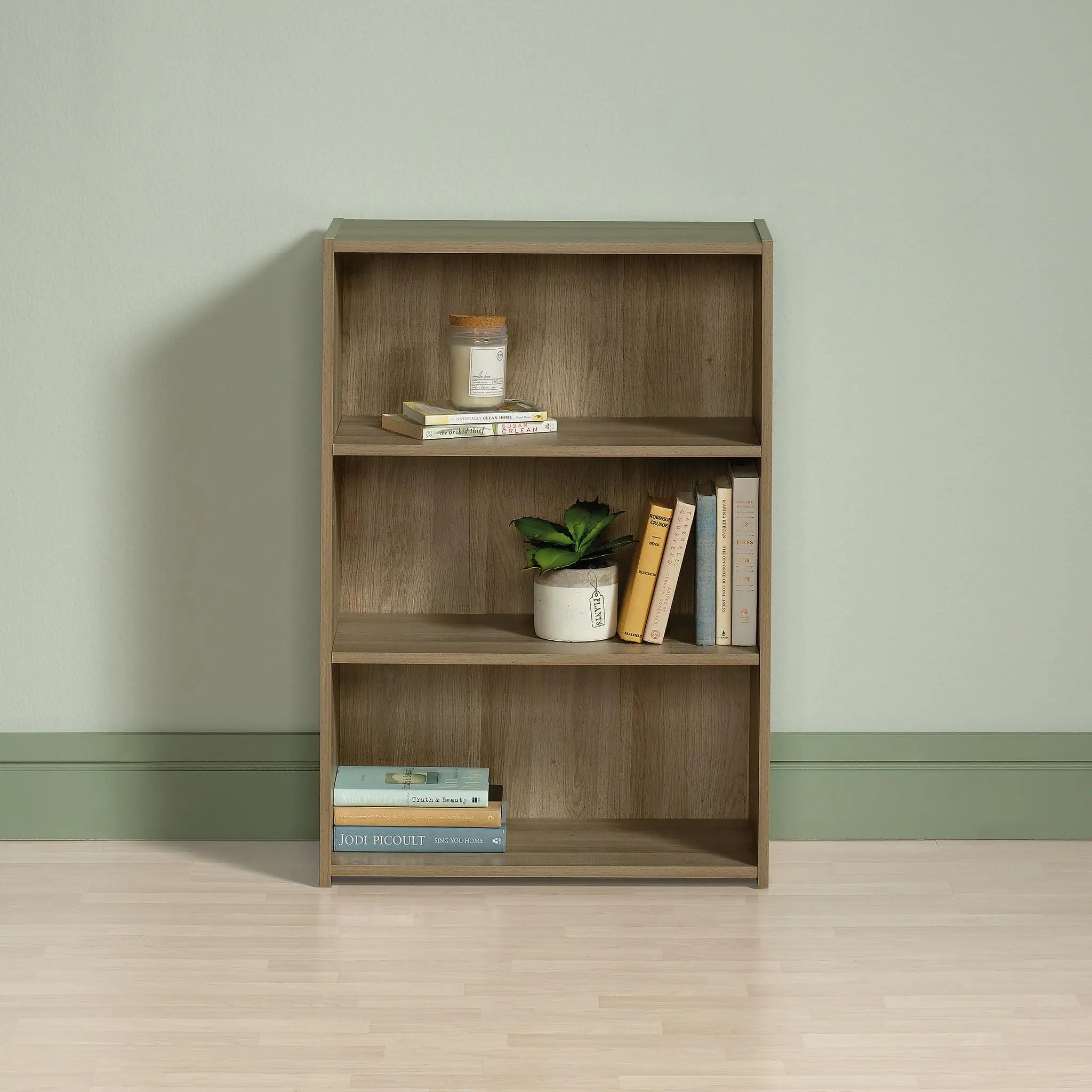 

Sauder Beginnings 35" 3-Shelf Standard Bookcase, Summer Oak Finish