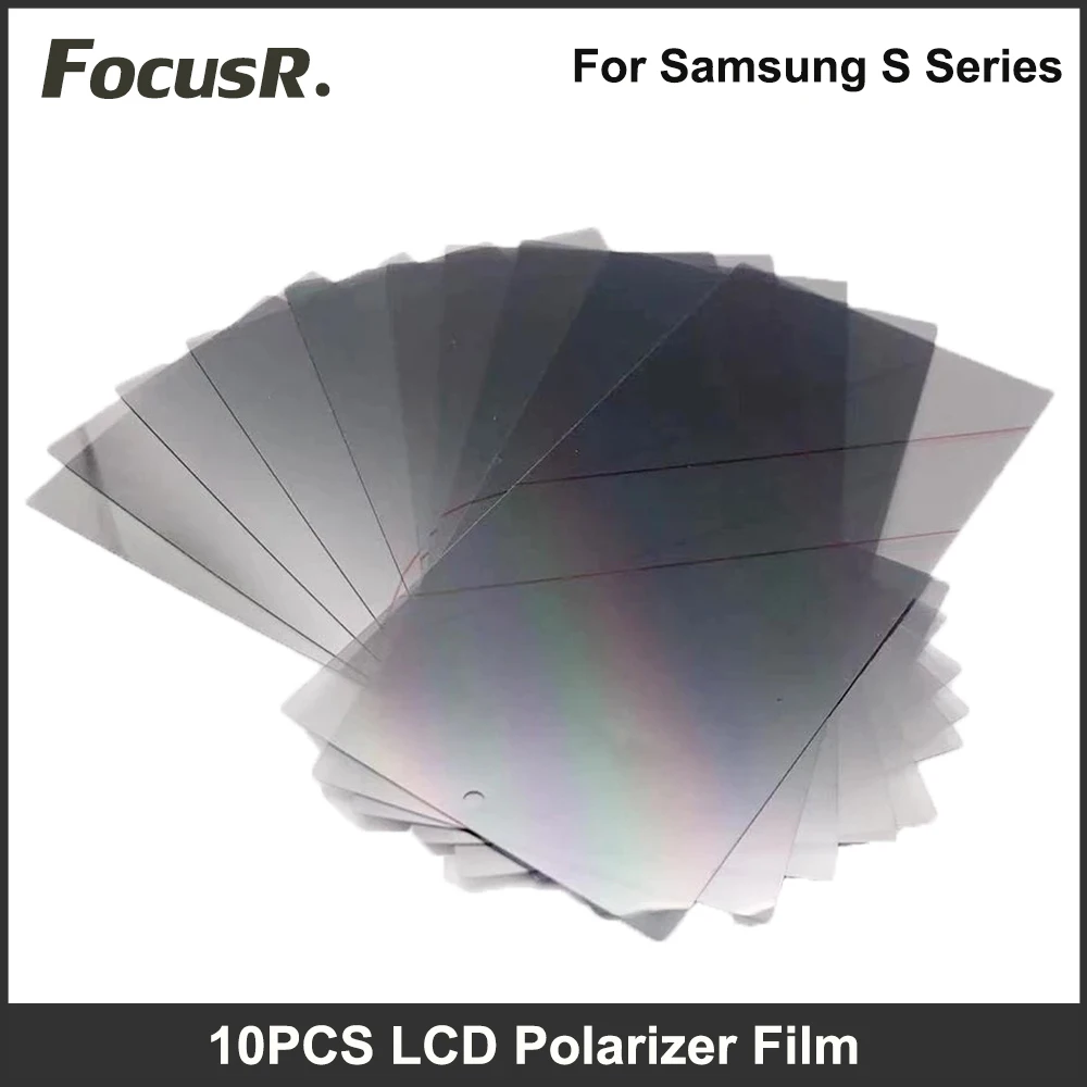 

10PC LCD OLED Polarizer Film For Samsung Galaxy S8 S9 Plus S10 S20 S21 S22 Ultra Touch Screen Display Polarized Film Replacement