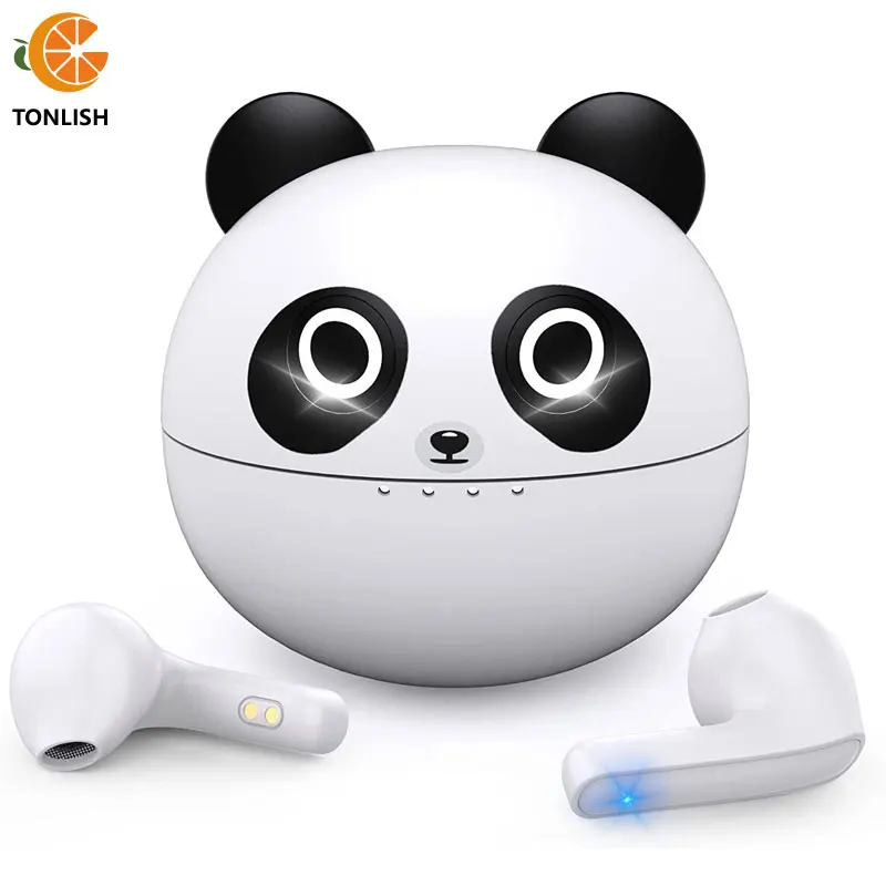 

TONLISH B59 TWS Wireless Noise Reduction Earbuds HiFi Stereo Bluetooth Headphones Panda Cartoon Earset Handsfree Earphones