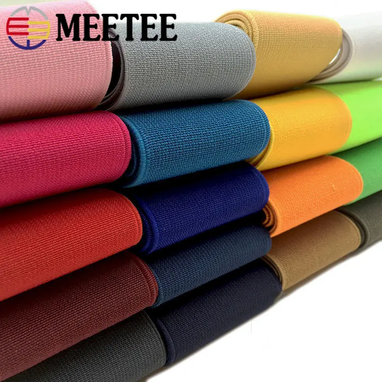 

2M 25/30/40/50mm Elastic Bands for Sewing Shoes Pants Rubber Band for Underwear Waistband Stretch Webbing Tapes DIY Accessories