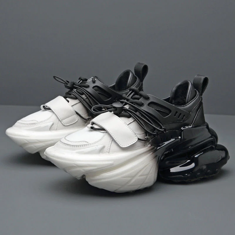 Кроссовки на платформе для мужчин и женщин модная дышащая Уличная обувь плоской