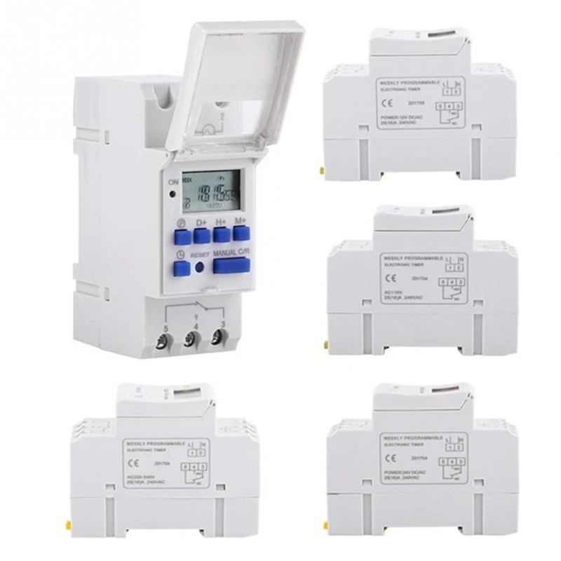 

Thc15a 7 Days Programmable Digital Timer Switch Relay Control 220v 230v 6a 10a 16a 20a 25a 30a Electronic Weekly