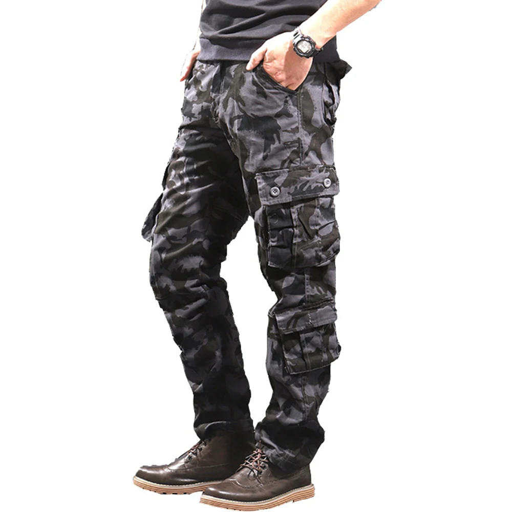 

Camouflage Military Overalls Men's Trousers Outdoor Loose Casual Pants Large Size Straight Men's Pants Sports Pants