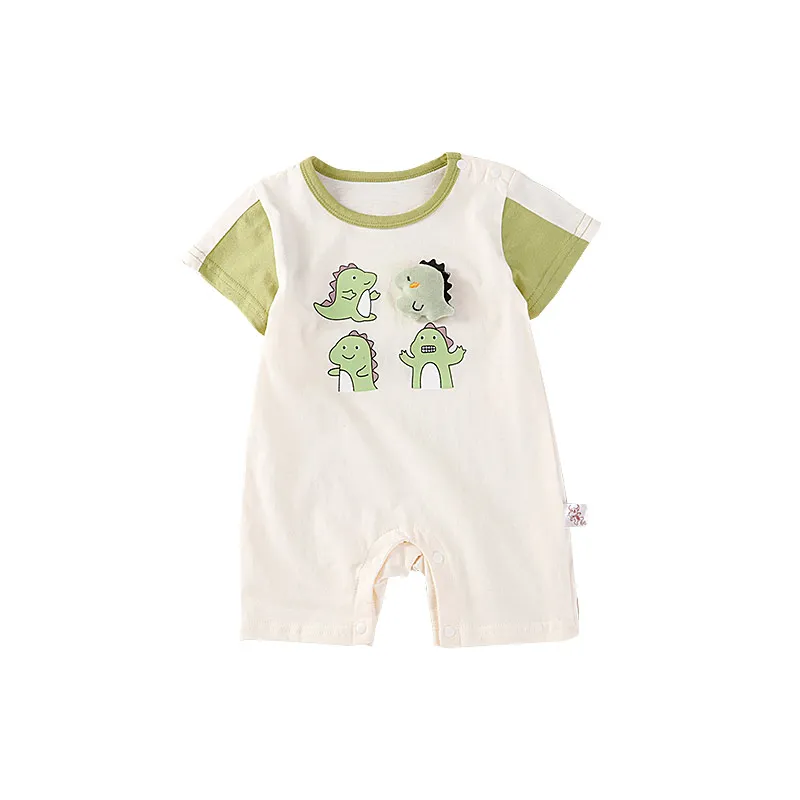 

Summer Newborn Baby Romper Cartoon Dinosaur Baby Clothes Girls Rompers Cotton Short Sleeve O-neck Infant Boys Romper 0-24 Months