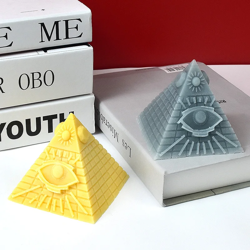 1 Шт. Силиконовая Форма Для Изготовления Свечей В Форме Пирамиды Восковой Смолы