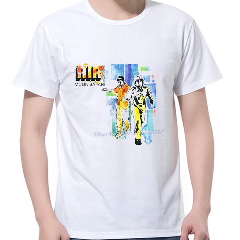 Футболка мужская с принтом AIR Moon Safari воздухопроницаемая тенниска оверсайз