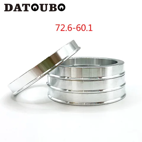 4 шт., центральные кольца DATOUBO 72,6-64,1, внешний диаметр 72,6 мм, внутренний диаметр 66,6 мм. От 72,6 до 54,1