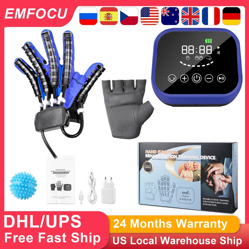 

Intelligent Massage Gloves Robot Rehabilitation Gloves for Stroke Hemiplegia Hand Function Recovery Finger Trainer Hand Exercise