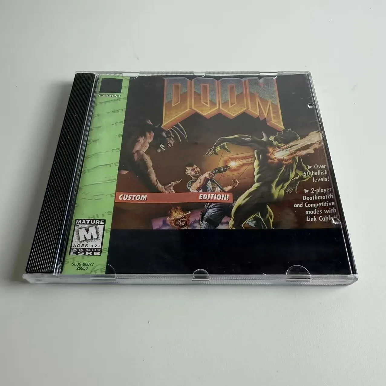 Фото Высококачественный репродукционный диск для Sony PS1: DOOM (версия с вибрацией, без инструкции) №1