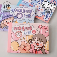 jianwu 50 pcs cartoon teenage girl journal material book washi sticker cute abu scrapbooking collage sticker kawaii stationery