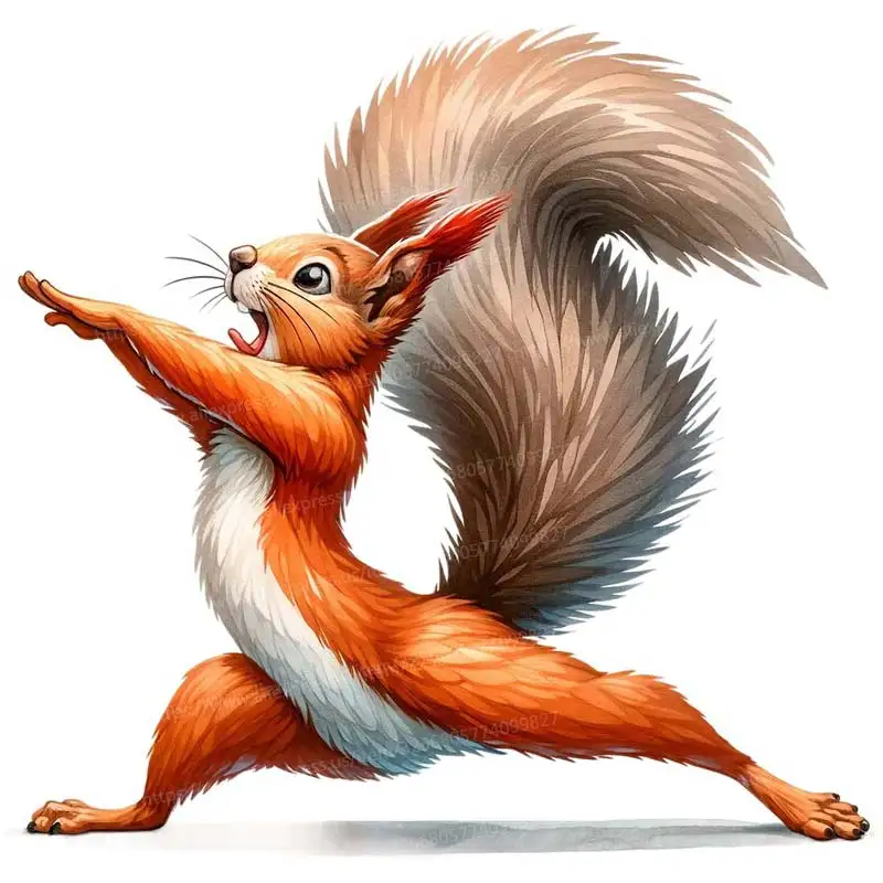 

Стикеры для стен Funny Yoga Animals S243