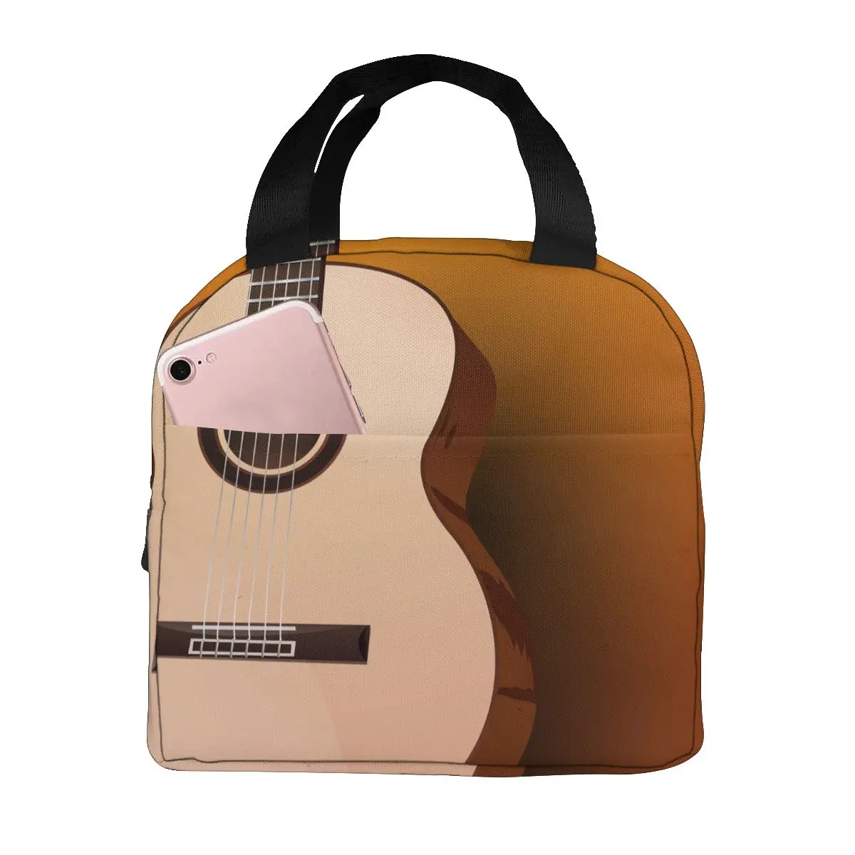 Сумка для ланча акустической гитары Термоизолированный Ланч-бокс