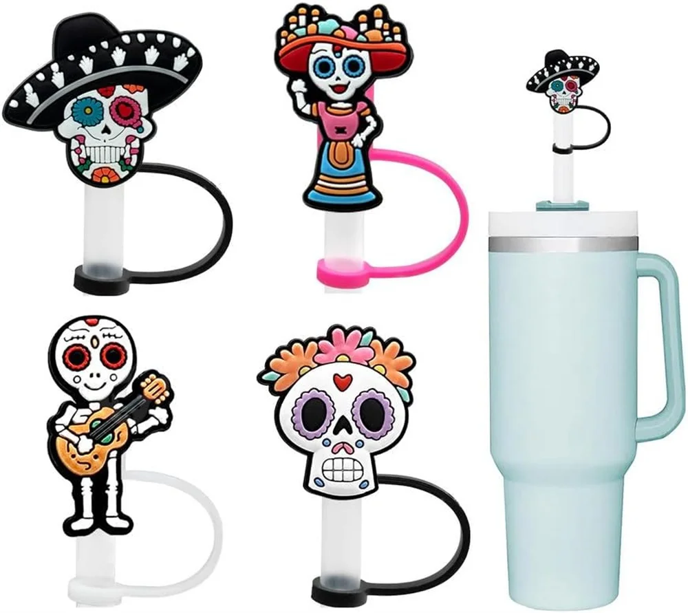 Крышка из силикона 8 мм с изображением страшного призрака черепа на Хэллоуин