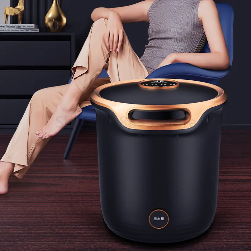 

Бактерицидная герметичная электрическая педикюрная ванна для ног, массажная автоматическая Ванна для ног с подогревом, ведро для домашней ...